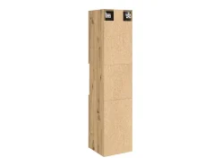 Armário suspenso de WC 30x30x130 cm carvalho artisiano