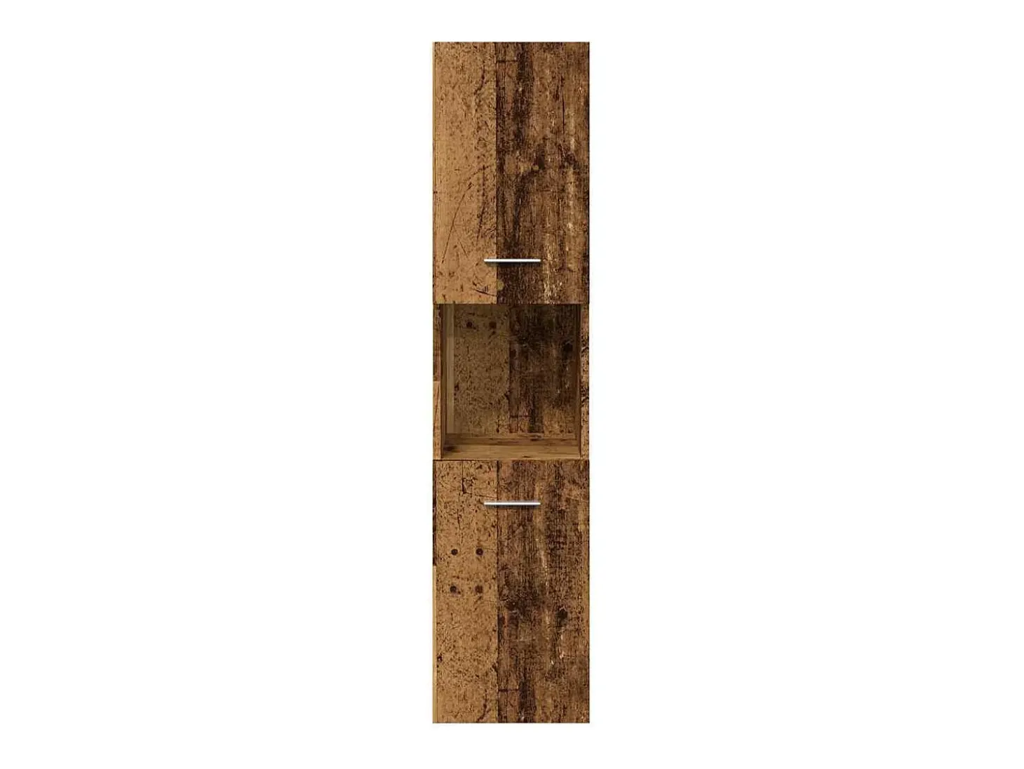 Armário suspenso de WC 30x30x130cm deriv. madeira madeira velha