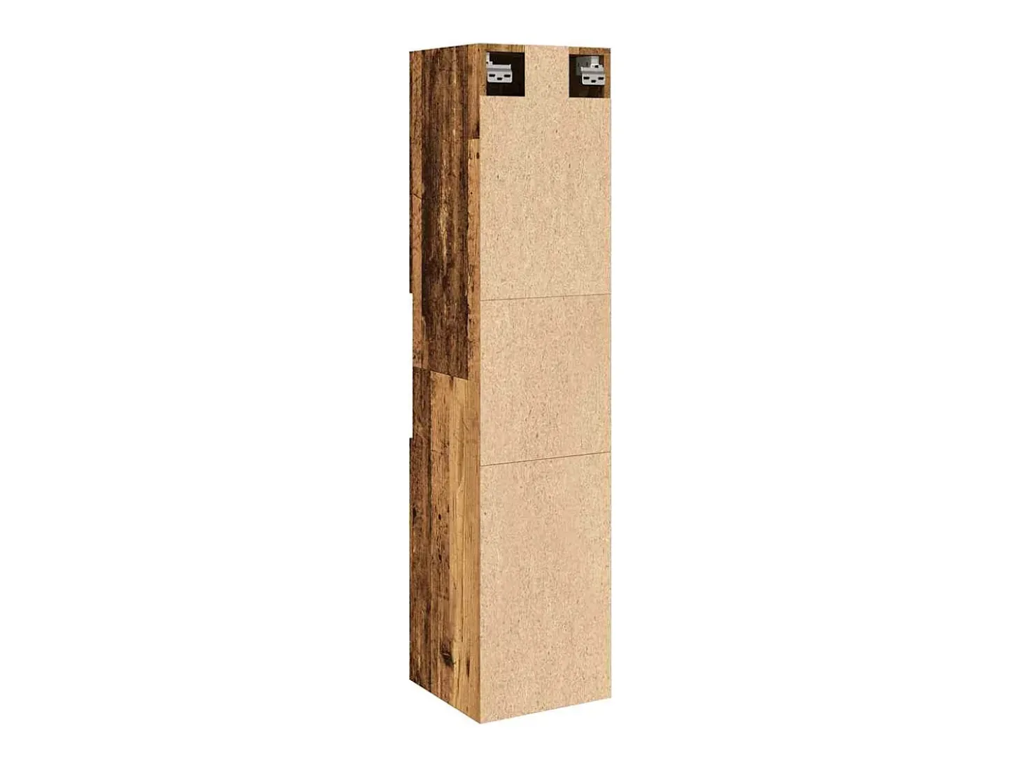 Armário suspenso de WC 30x30x130cm deriv. madeira madeira velha