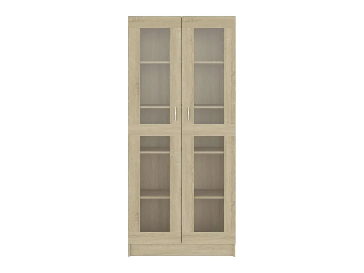 Armário vitrine derivados de madeira carvalho sonoma