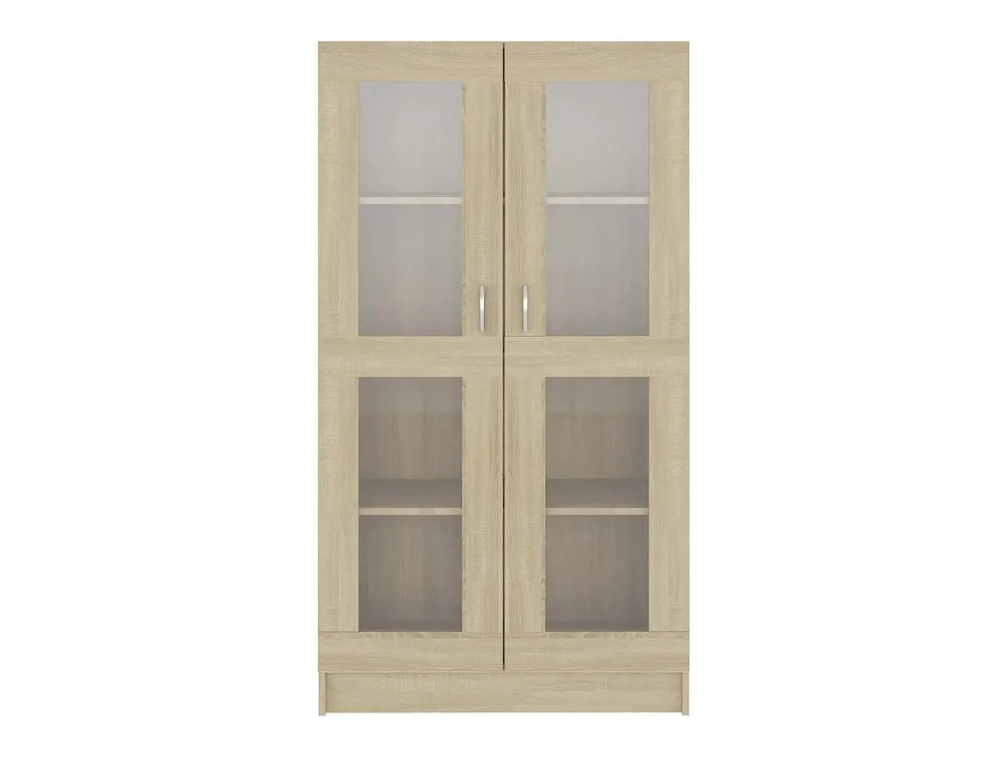 Armário vitrine derivados de madeira carvalho sonoma