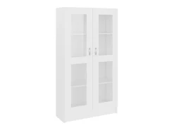 Armário vitrine 82,5x30,5x150 cm derivados de madeira branco