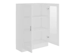 Armário vitrine 82,5x30,5x115 cm derivados de madeira branco