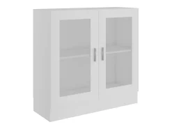 Armário vitrine 82,5x30,5x80 cm derivados de madeira branco