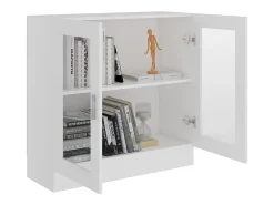 Armário vitrine 82,5x30,5x80 cm derivados de madeira branco