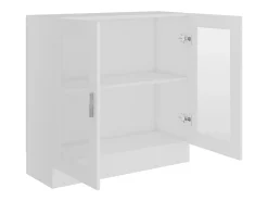 Armário vitrine 82,5x30,5x80 cm derivados de madeira branco