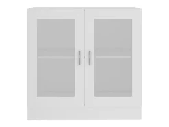 Armário vitrine 82,5x30,5x80 cm derivados de madeira branco