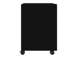 Arquivador móvel c/ rodas 45x38x54 cm derivados madeira preto