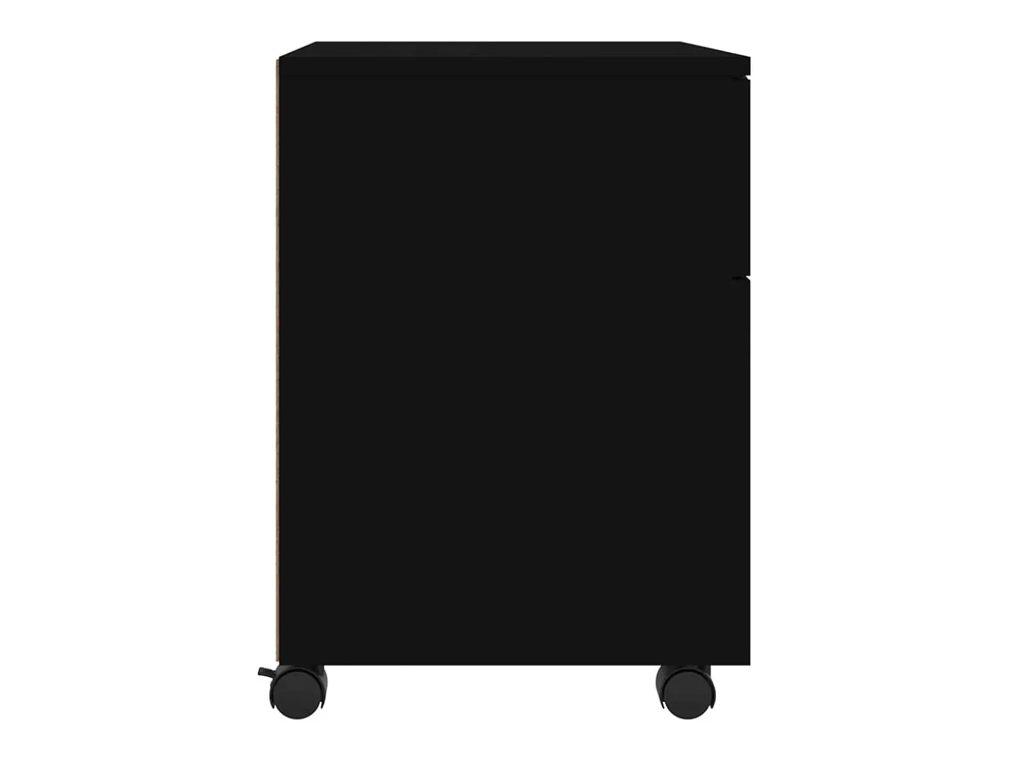 Arquivador móvel c/ rodas 45x38x54 cm derivados madeira preto