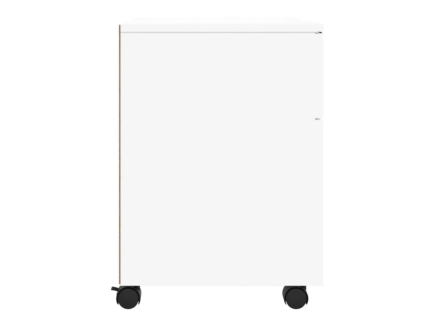 Arquivador móvel c/ rodas 45x38x54 cm derivados madeira branco