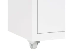 Arquivador móvel 28x41x69 cm metal branco