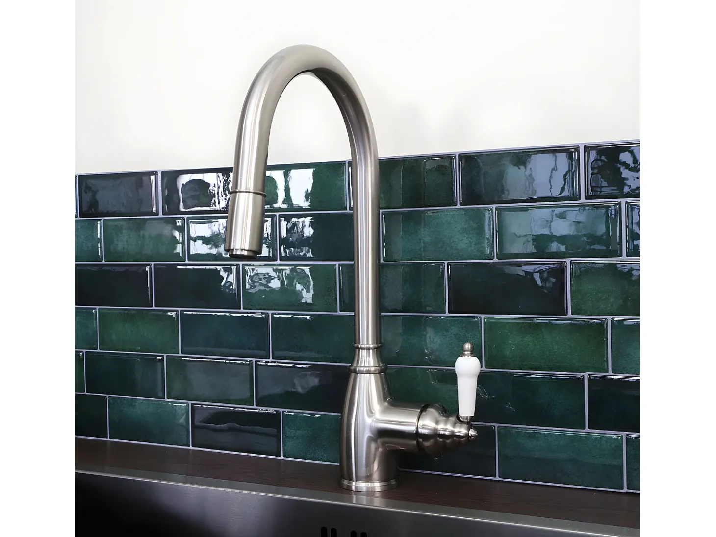 Ascott misturador para lava-loiça com chuveiro extraível em aço inoxidável Essebagno