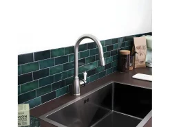 Ascott misturador para lava-loiça com chuveiro extraível em aço inoxidável Essebagno