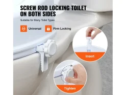 Assento de Sanita Elevado SucceBuy, 12,7 cm de Altura, Capacidade para 136 kg, Elevação Universal, Branco