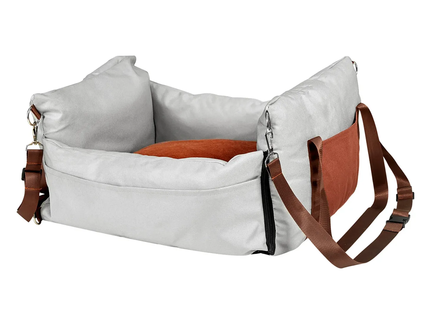 Assento Elevatório para Câniço Automóvel SucceBuy, Tamanho Pequeno (Até 11 kg), Cor Cinzento
