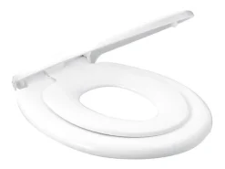 Assento Sanitário Bambino branco multigeracional com duplo assento para criança e adulto, fechamento suave, fixações universais