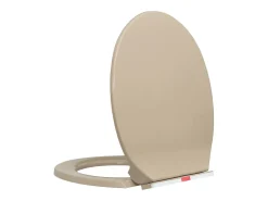 Assento sanitário com fechamento suave oval bege 02_0002922