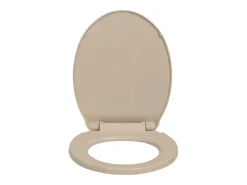 Assento sanitário com fechamento suave oval bege 02_0002922
