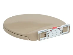 Assento sanitário com fechamento suave oval bege 02_0002922
