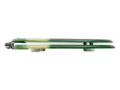 Assento sanitário com tampa de fechamento suave MDF verde com gotas de água 02_0002935