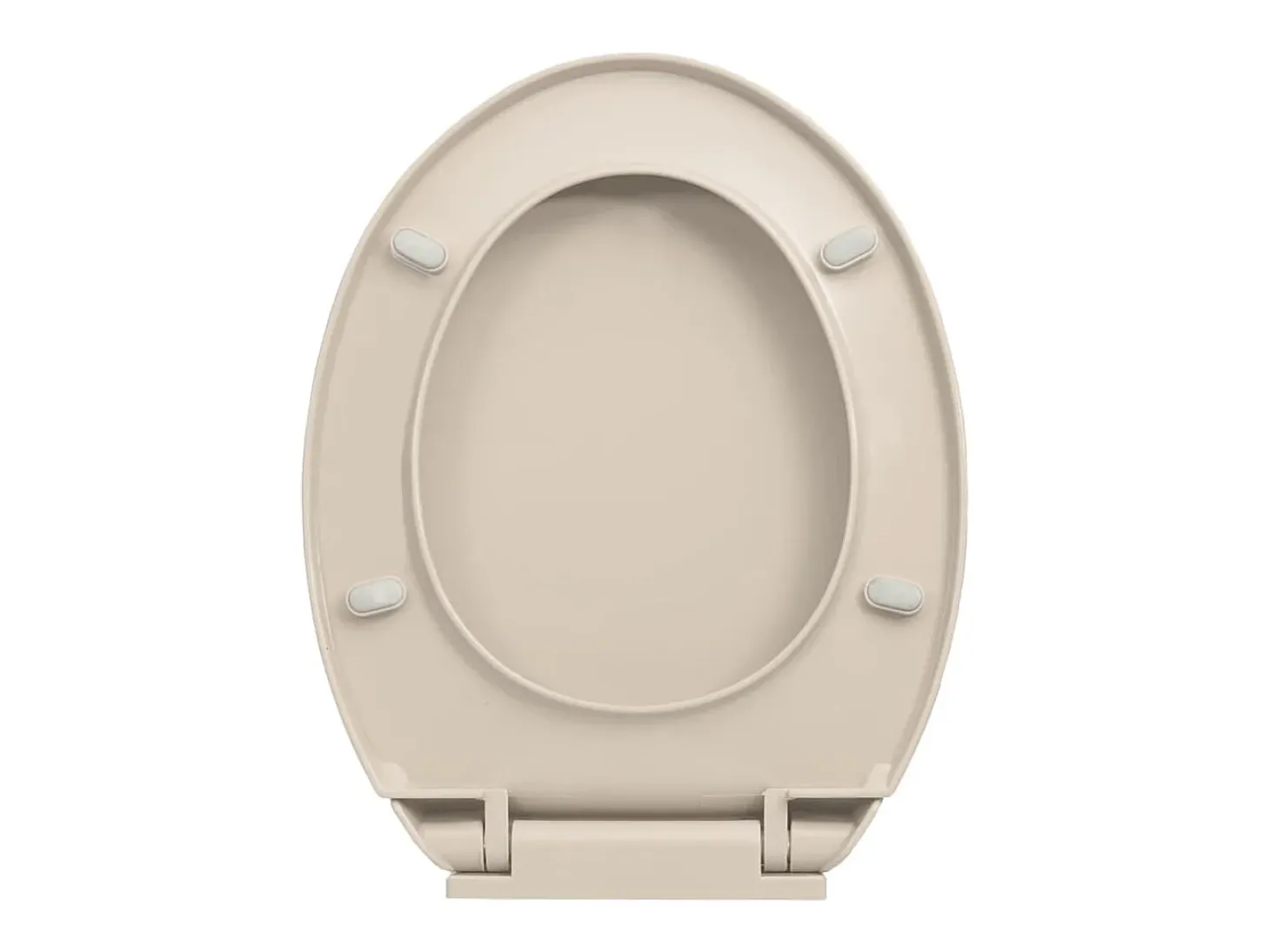 Assento sanitário com tampa de fechamento suave oval cor damasco 02_0002919