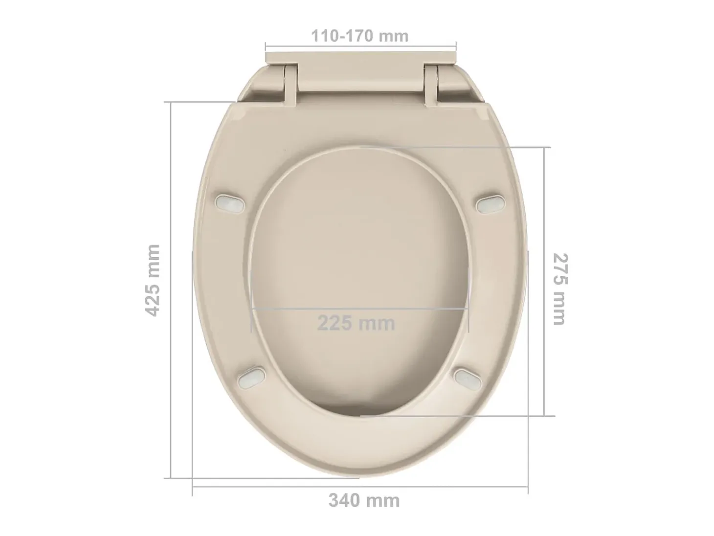 Assento sanitário com tampa de fechamento suave oval cor damasco 02_0002919