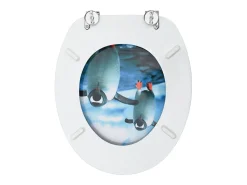 Assento sanitário com tampa MDF design de pinguim 02_0002931