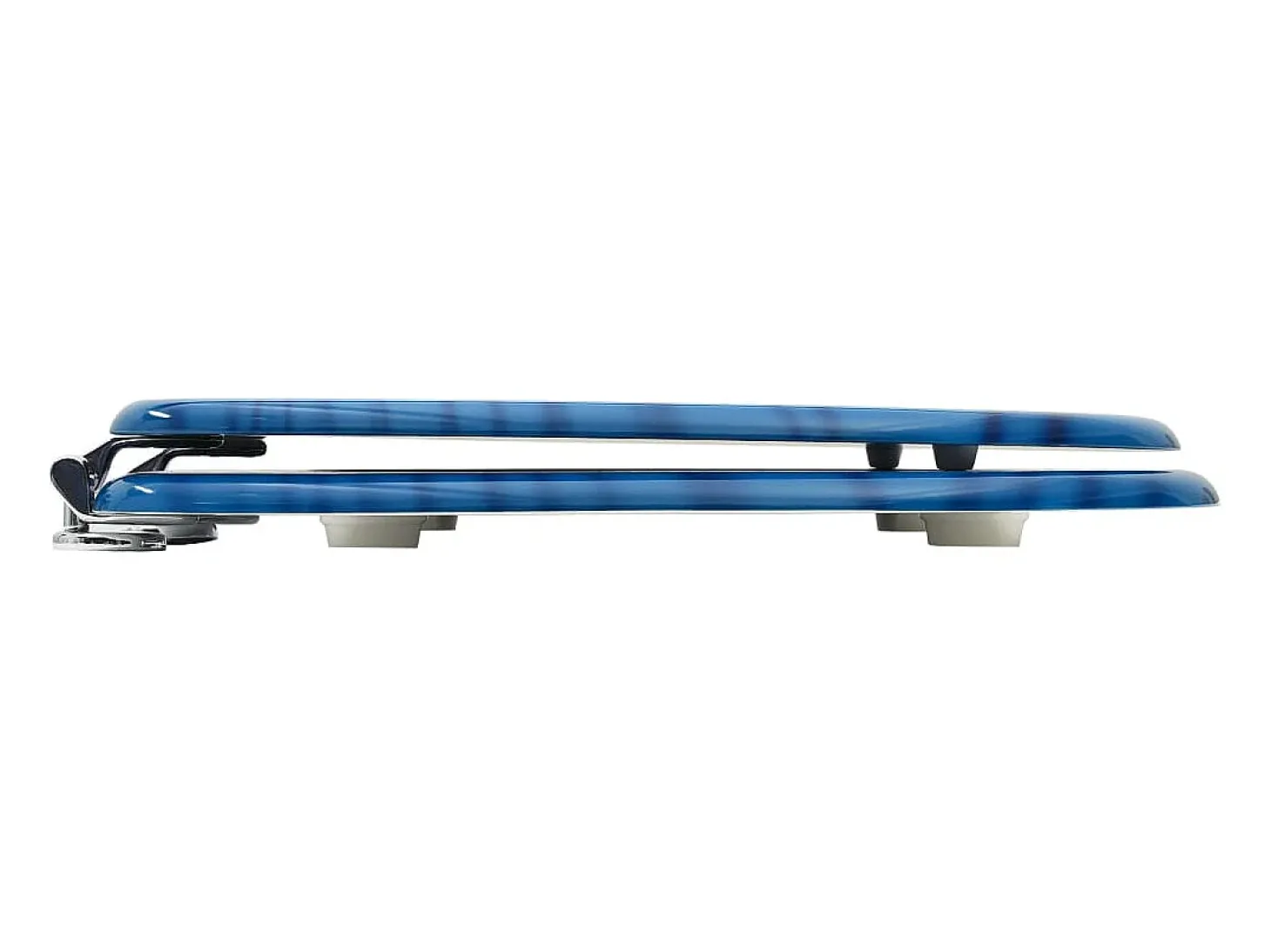 Assento sanitário com tampa MDF azul design de gotas de água 02_0002928