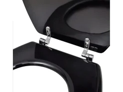 Assento sanitário com tampa vaso sanitário assento sanitário padrão MDF preto 02_0002879