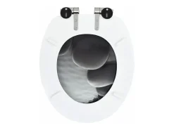 Assento sanitário com tampa de fechamento suave em MDF design em pedra 02_0002898