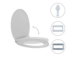 Assento sanitário com tampa de fechamento suave cinza claro oval 02_0002915