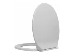 Assento sanitário com tampa de fechamento suave cinza claro oval 02_0002915