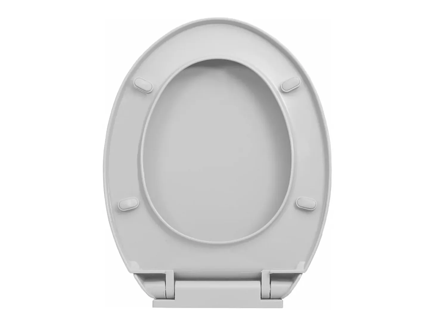 Assento sanitário com tampa de fechamento suave cinza claro oval 02_0002915