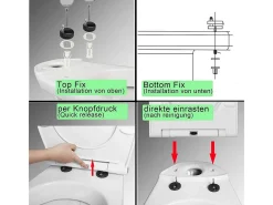 Assento sanitário de alta qualidade com abaixamento automático plástico fixação rápida fechamento suave 19_0000718