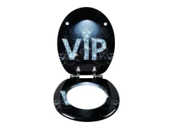 Assento sanitário em MDF com mecanismo de fechamento suave VIP II 19_0000746