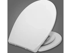 Assento sanitário familiar com assento infantil assento sanitário de plástico com fechamento automático branco 19_0000682