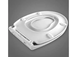 Assento sanitário familiar com assento infantil assento sanitário de plástico com fechamento automático branco 19_0000682