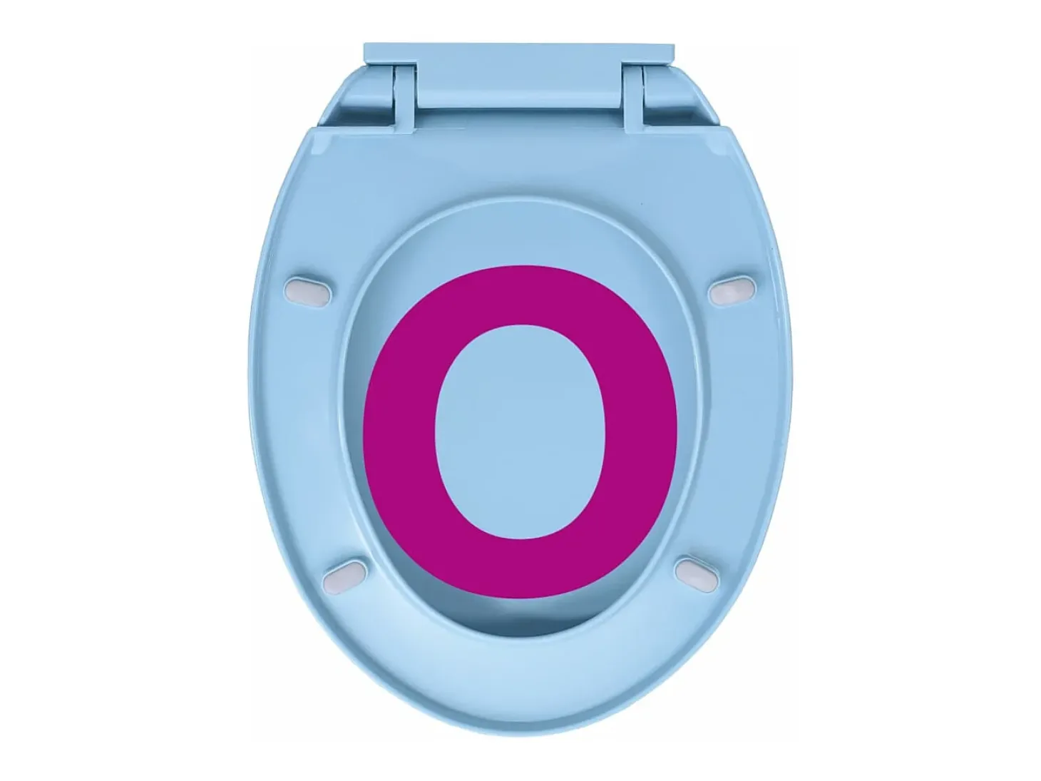 Assento sanitário oval azul com fechamento suave 02_0002924
