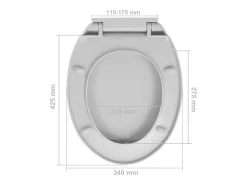 Assento sanitário oval cinza claro com fechamento suave 02_0002916