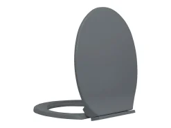 Assento sanitário oval cinza com fechamento suave 02_0002917