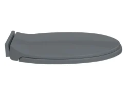 Assento sanitário oval cinza com fechamento suave 02_0002917