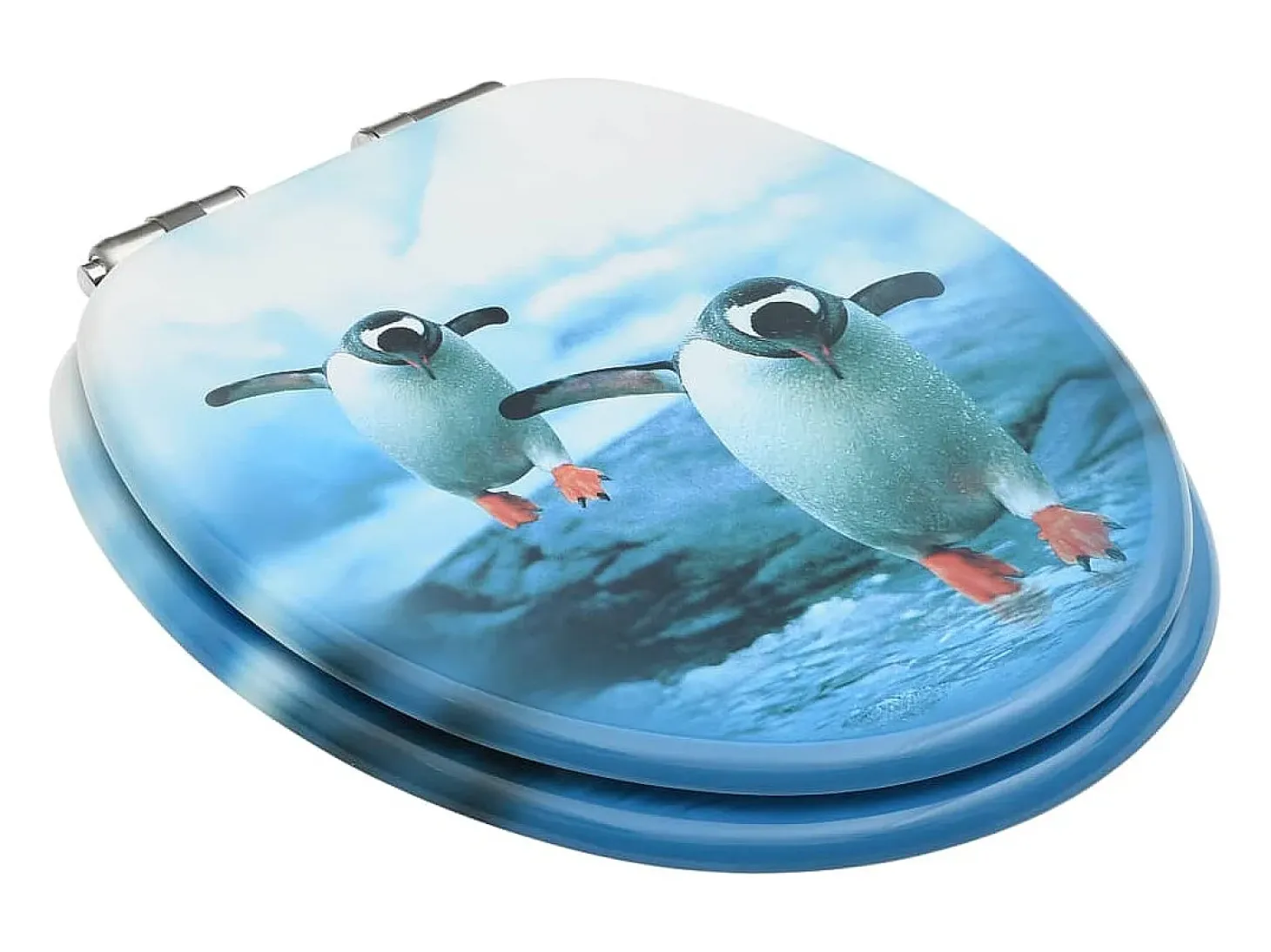 Assento sanitário Penguin em MDF com tampa de fechamento suave 02_0002937