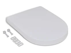 Assento sanitário quadrado com tampa de fechamento suave branco 02_0002890