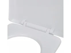 Assento sanitário quadrado com tampa de fechamento suave branco 02_0002890