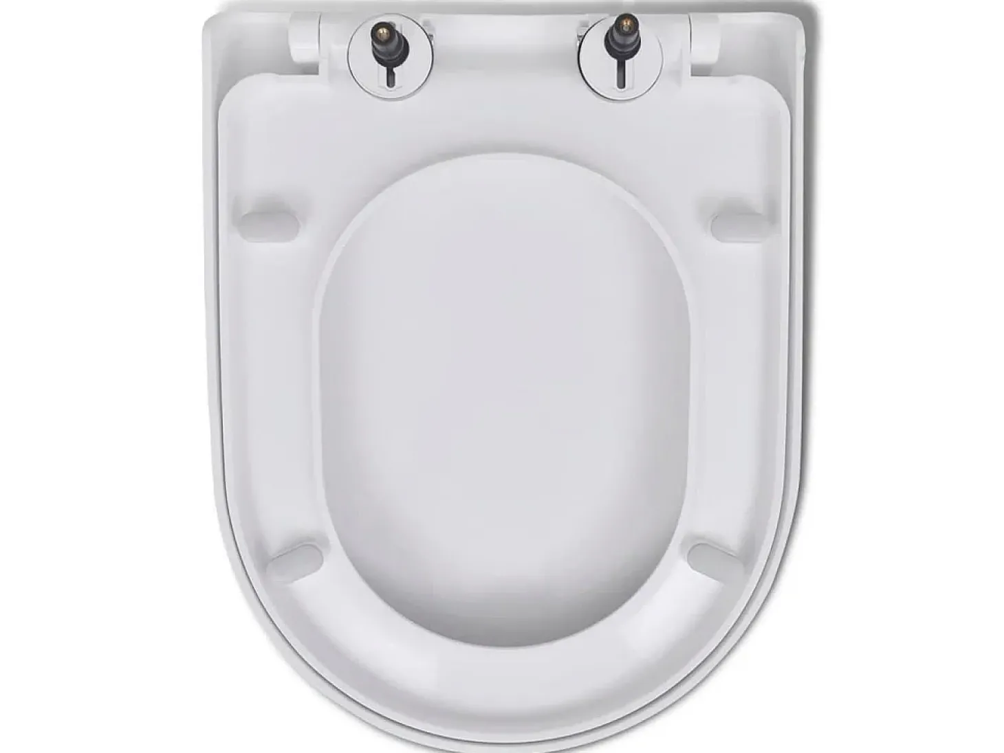 Assento sanitário quadrado branco com fechamento suave e liberação rápida 02_0002892