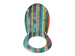 Assento sanitário retrô multicolorido em Duroplast com mecanismo de fechamento suave e fecho de liberação rápida 19_0000713