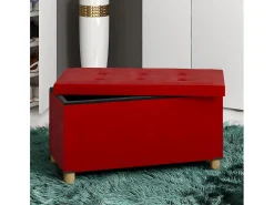 Assento Sizos Vermelho A. 40 x L. 76 x P. 38 cm