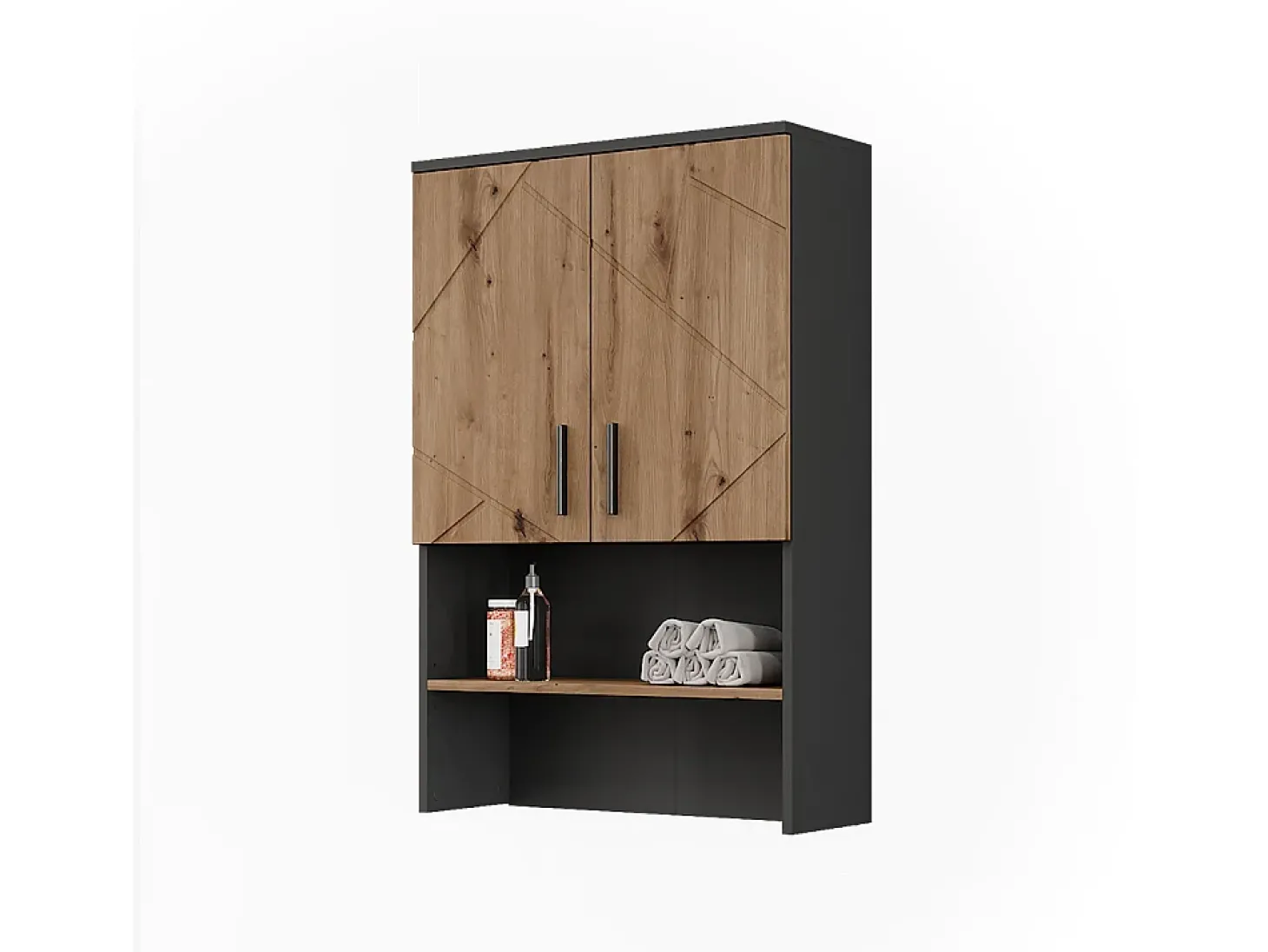 Aufbau für Waschmaschinenschrank antracite/artesanal 68x30x103.5 irma
