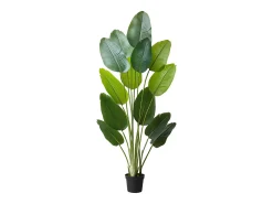 Ave do Paraíso Artificial SucceBuy, 1,8 m, Planta Artificial Tropical em Vaso, Falsa Árvore Tropical, Planta Falsa Folhas Polietileno para Sala