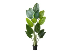 Ave do Paraíso Artificial SucceBuy, 1,8 m, Planta Artificial Tropical em Vaso, Falsa Árvore Tropical, Planta Falsa Folhas Polietileno para Sala